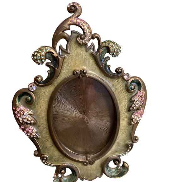 Jay Strongwater Swarovski Crystal Round Picture Frame - Picture 3 of 14